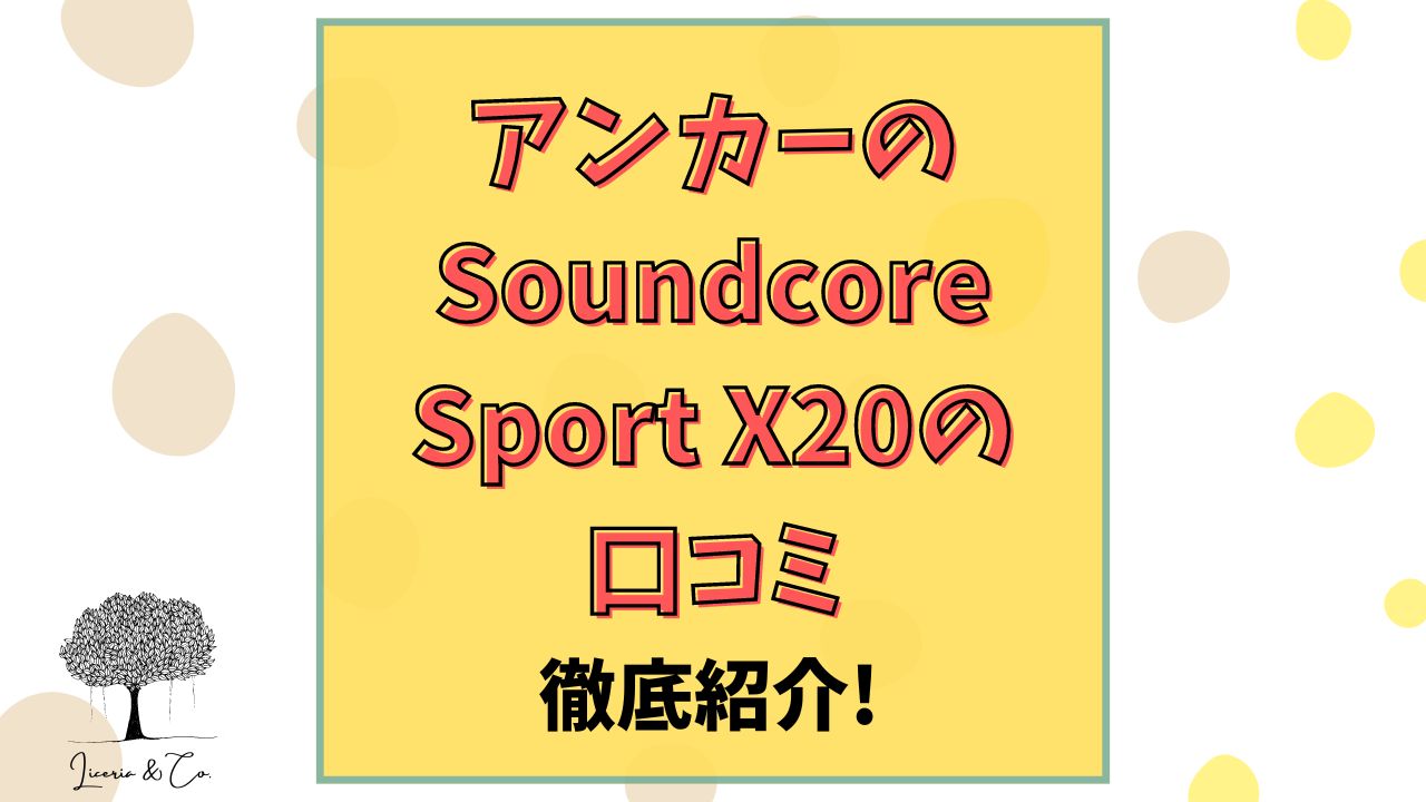 アンカーSoundcore Sport X20口コミ